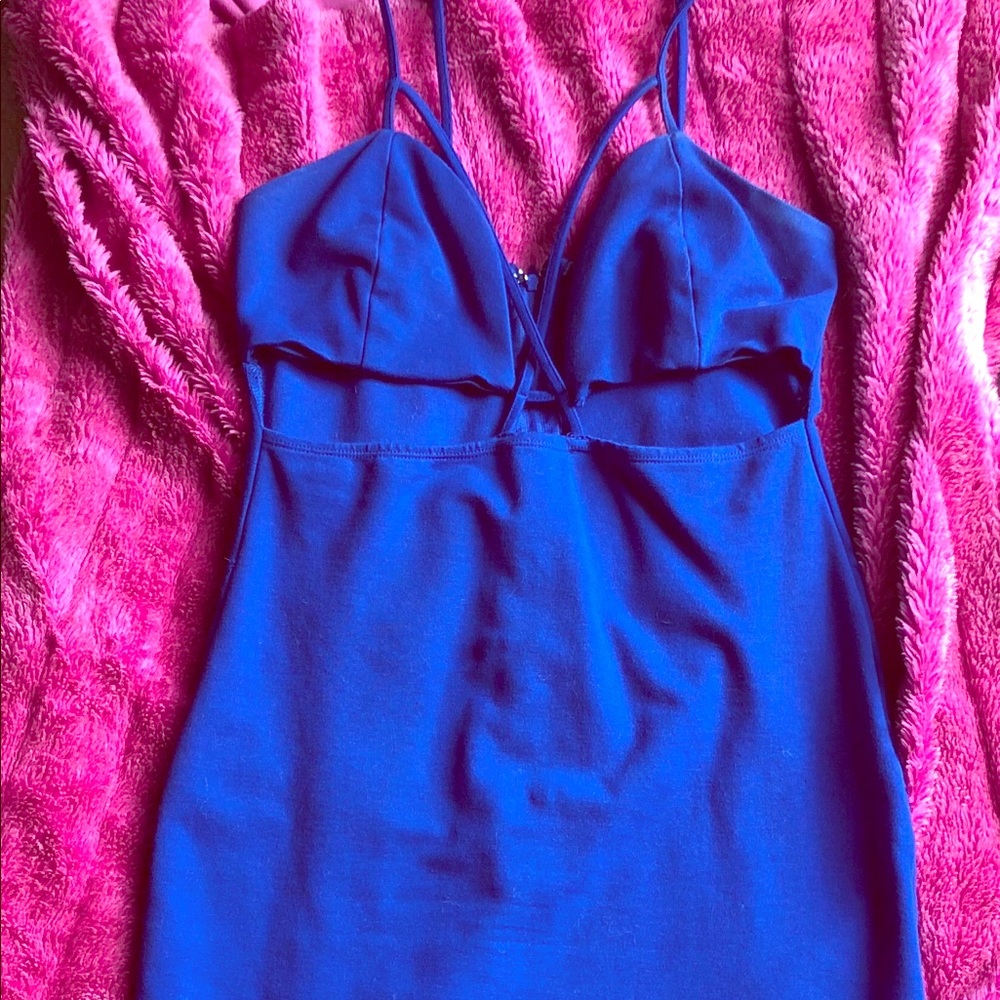 🌟Charlotte Russe Blue Cut Out Dress